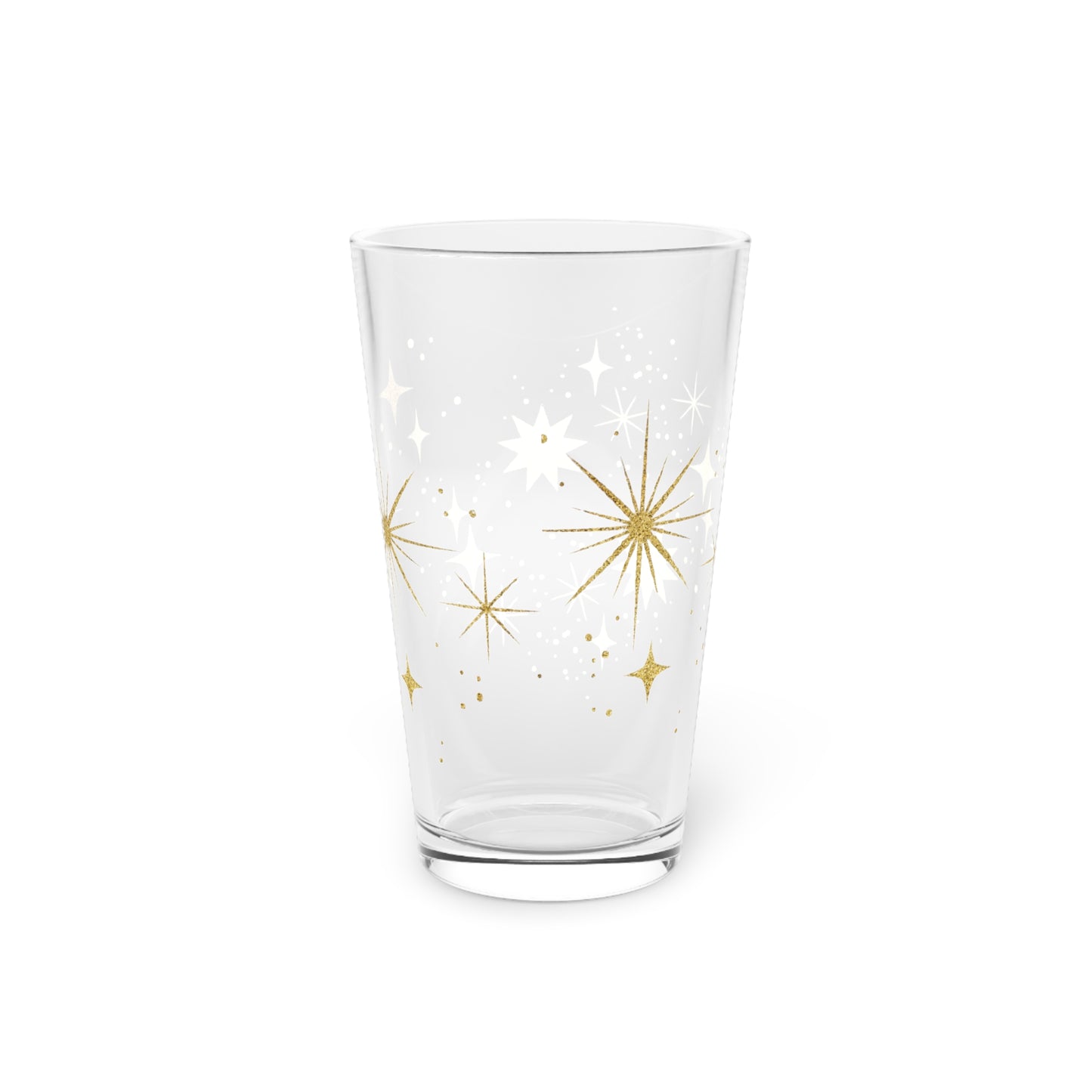 Gold Stars Pint Glass, 16oz