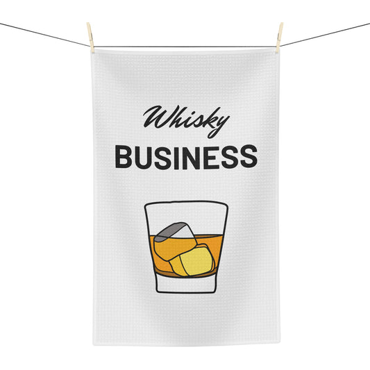 "Whisky Business" Fun & Humorous Soft Bar Towel