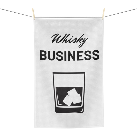 "Whisky Business" Fun & Humorous Soft Bar Towel