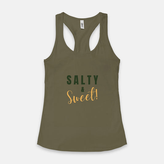 "Salty & Sweet" Women's Racerback Tank Next Level 1533