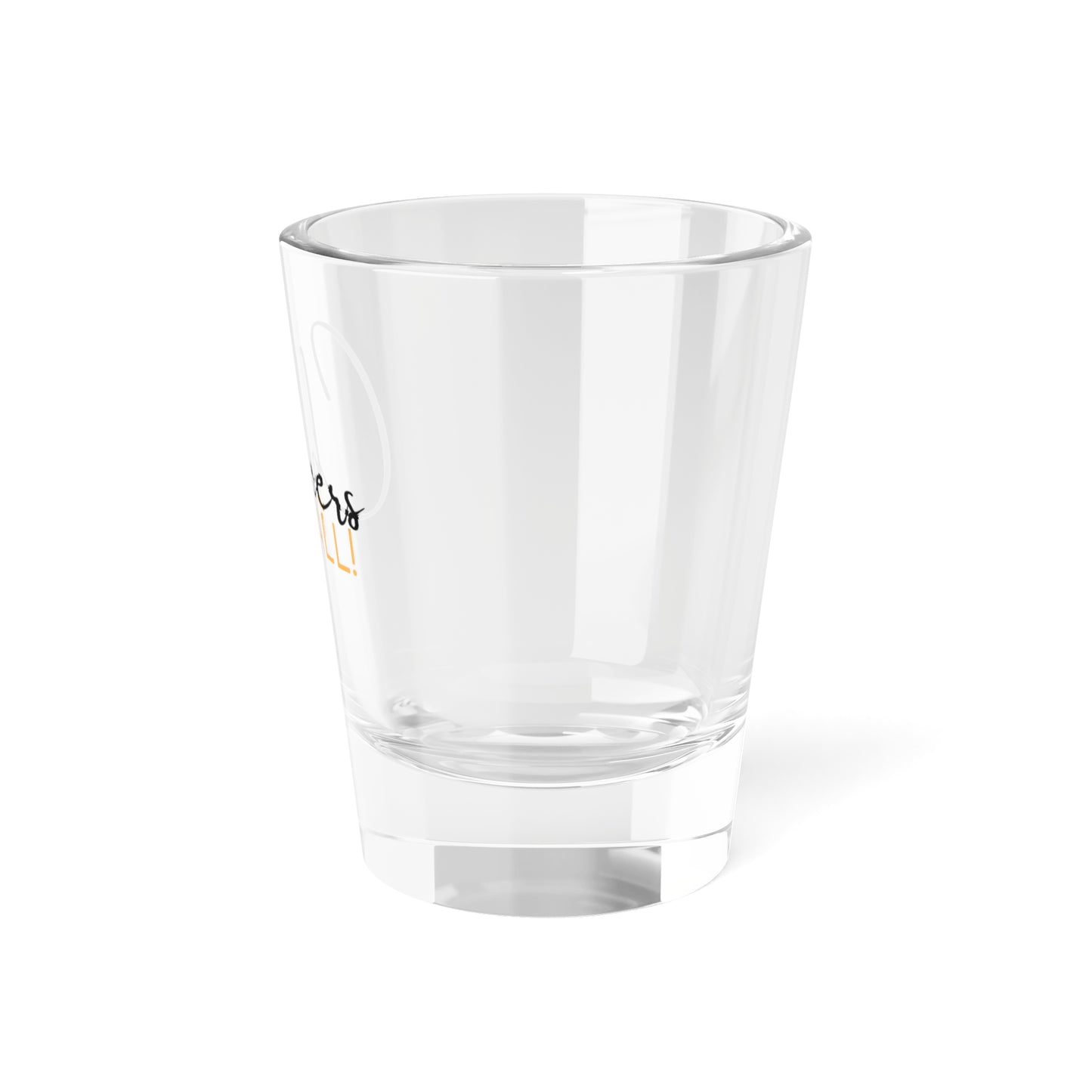 "Cheers Y'All" In Black and Gold Shot Glass, 1.5oz