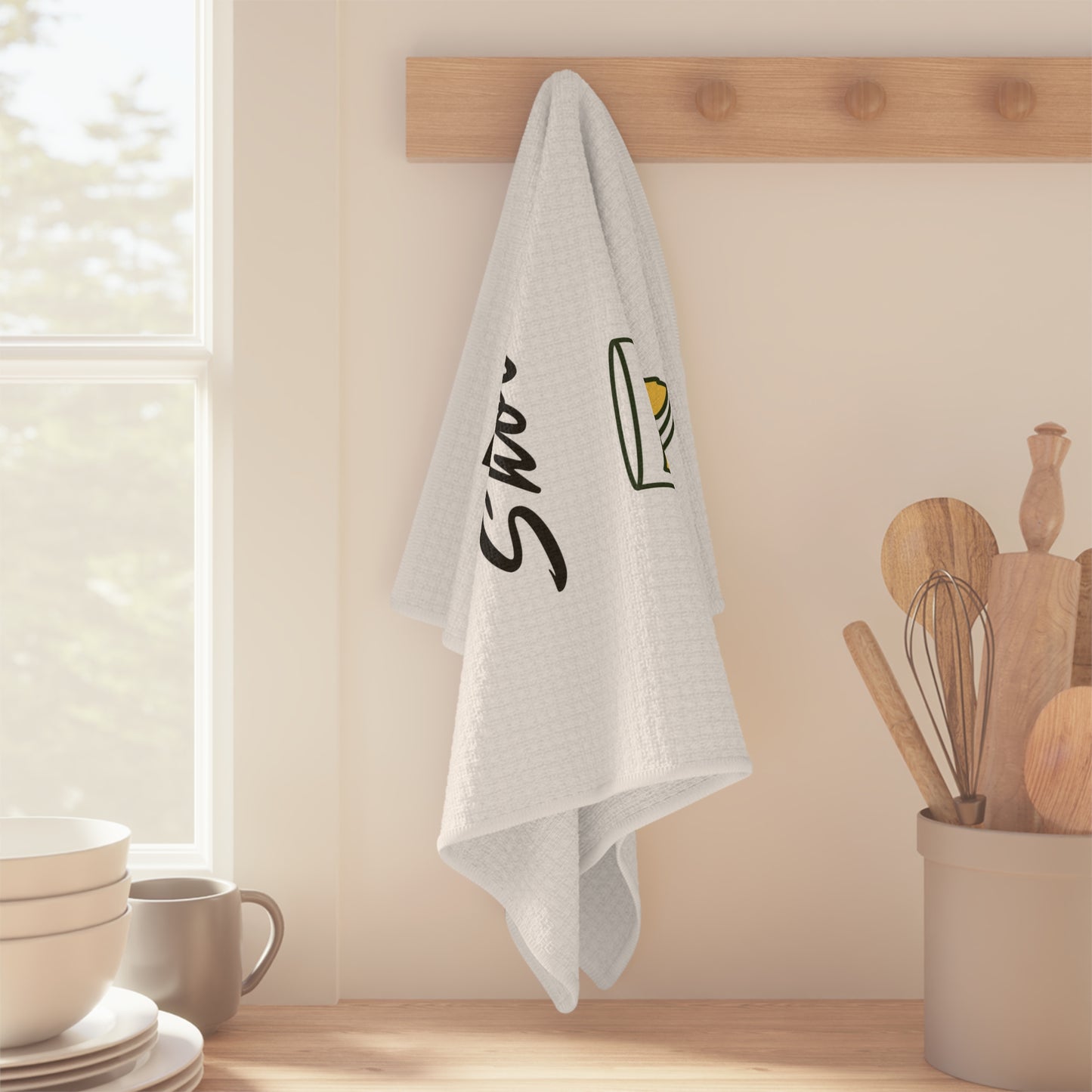"Hit Me With Your Best Shot" Fun & Humorous Soft Bar Towel