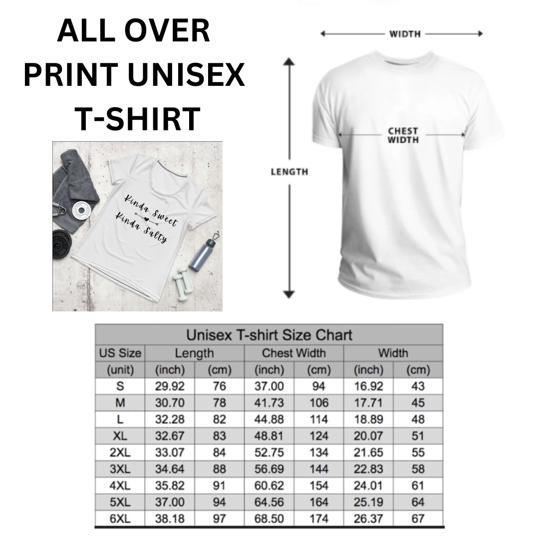 "Kinda Sweet, Kinda Salty" All-Over Print Women's Athletic T-Shirt