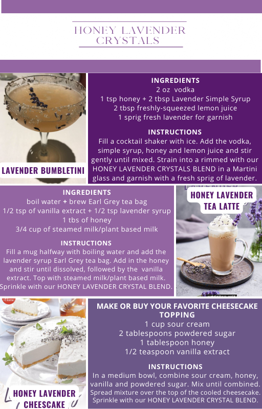 HONEY LAVENDER CRYSTALS
