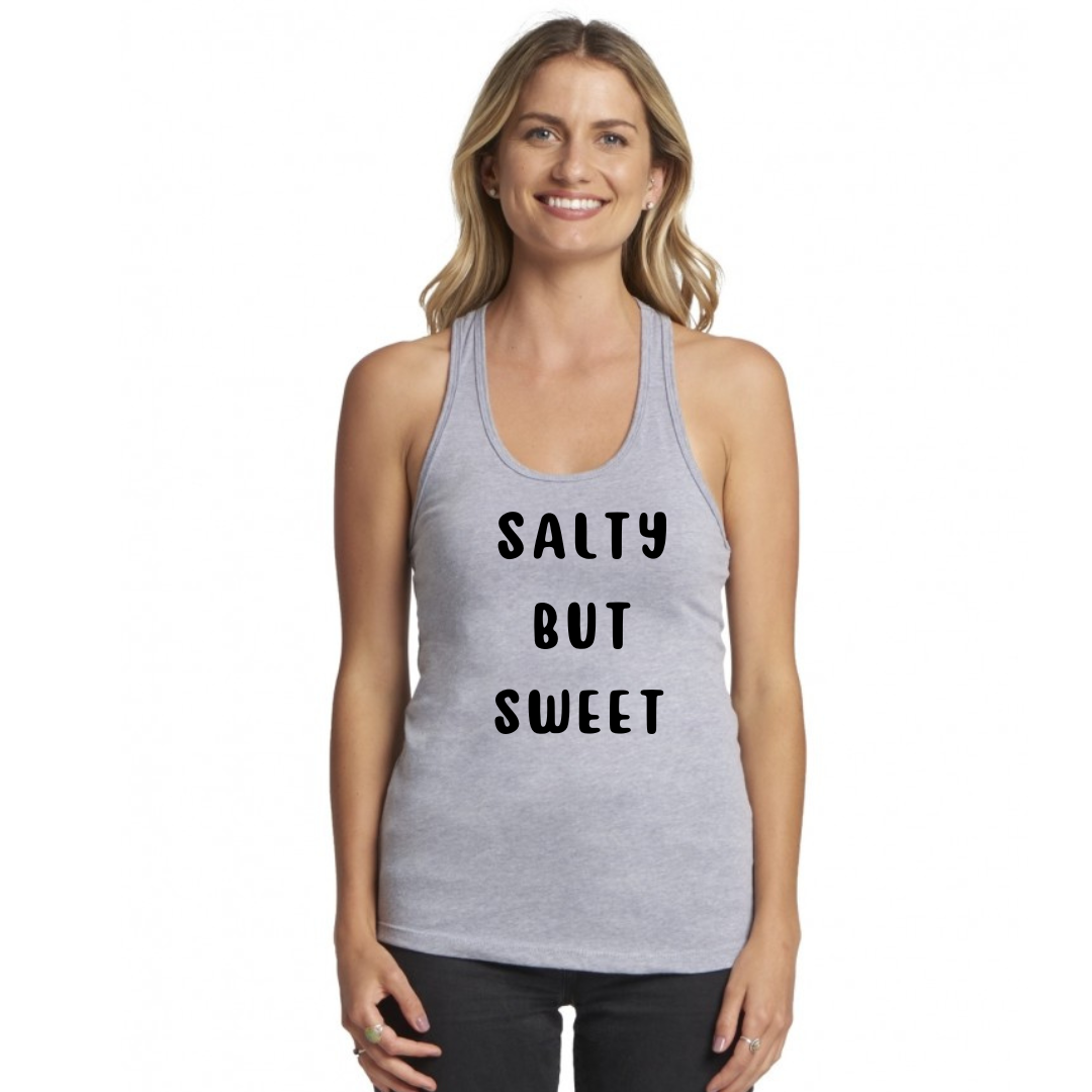 "Salty But Sweet" Women's Racerback Tank Next Level 1533