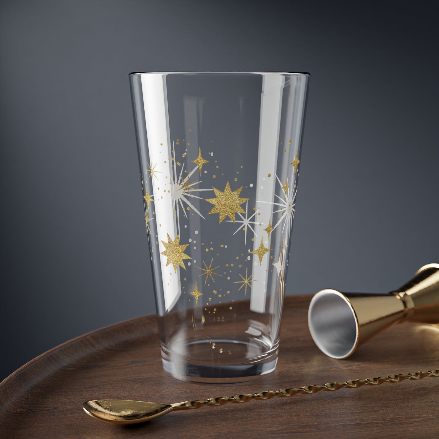 Gold Starts Cocktail & Mixing Glass, 16oz