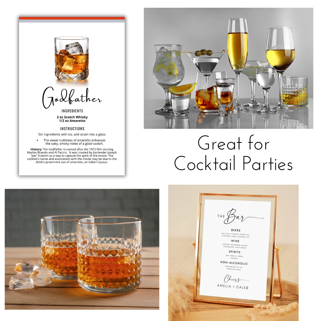 Cocktail Alchemy Recipe Cards Set - 100+ Premium Bartender Flashcards