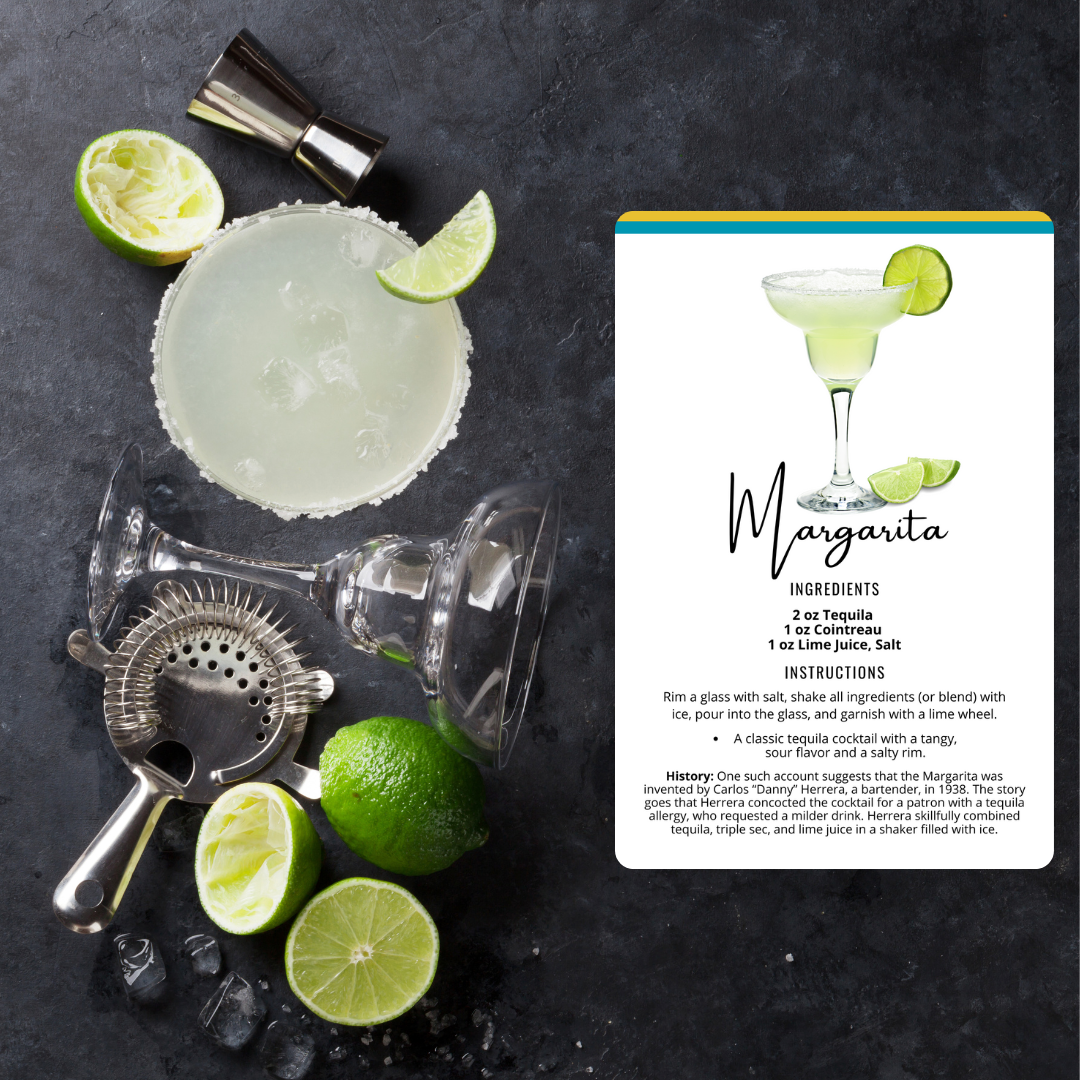 Cocktail Alchemy Recipe Cards Set - 100+ Premium Bartender Flashcards