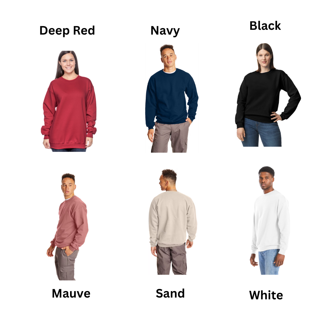 "Salty" Unisex Crew Neck Sweatshirt Hanes F260